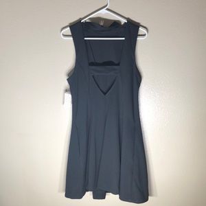 FREE PEOPLE skater dress black with cutout detail